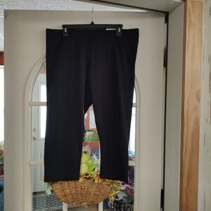 New Sonoma Black Mid Rise Cropped Leggings Size Women's XL